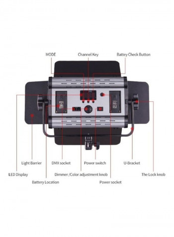 RGB LED Video Light for Photography Black