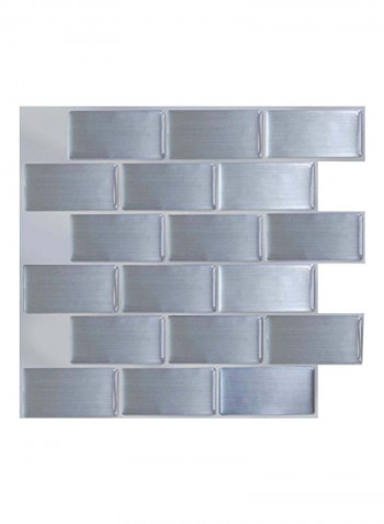 Backsplash Tile With Stick Adhesive Grey 11.25x10inch