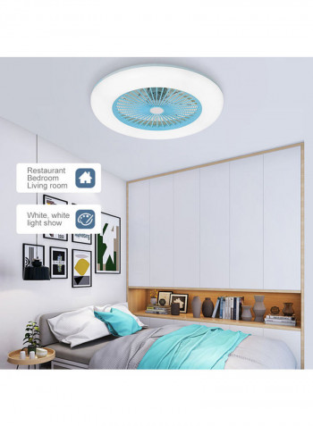 Ceiling Fan with Lighting LED Light Blue