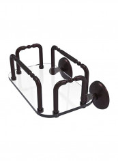 Monte Carlo Collection Wall Mounted Guest Towel Holder Black/Clear