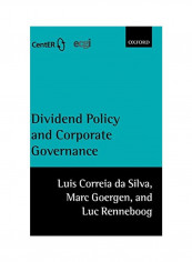Dividend Policy and Corporate Governance Hardcover