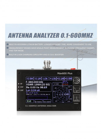 LCD Screen Antenna Analyzer Set Black/Silver/Gold