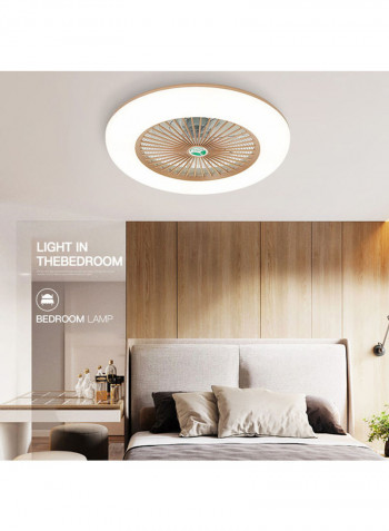 Ceiling Fan with Lighting LED Light Brown