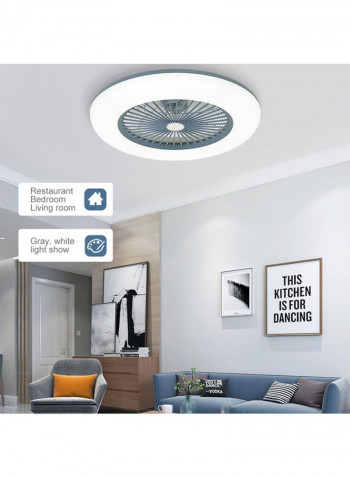 Ceiling Fan with Lighting LED Light Grey