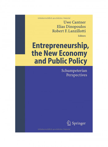 Entrepreneurship The New Economy And Public Policy: Schumpeterian Perspectives 2005 Edition Paperback
