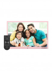 LED Digital Photo Frame With Remote Control 15.4inch Pink