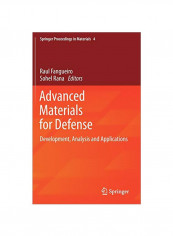 Advanced Materials For Defense: Development, Analysis And Applications Hardcover