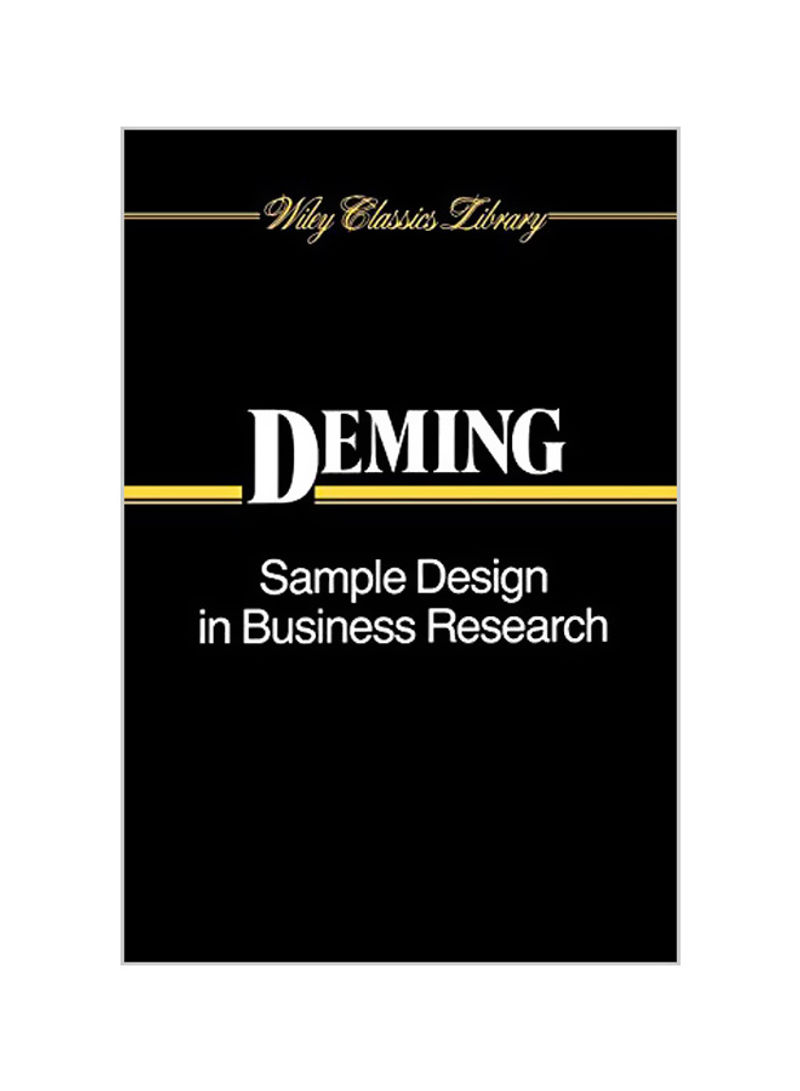Sample Design in Business Research Paperback