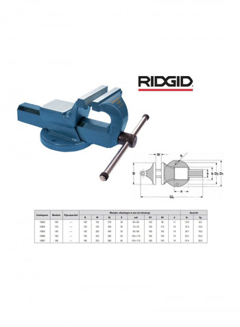 10805 Professional Bench Vise Blue 140millimeter