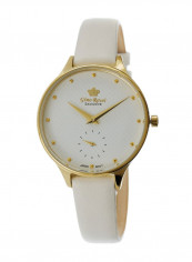 Women's Exclusive Lumin Round Shape Leather Analog Watch E11636A-3C2