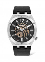 Men's Leather Analog Wrist Watch P 16010JSTU-02