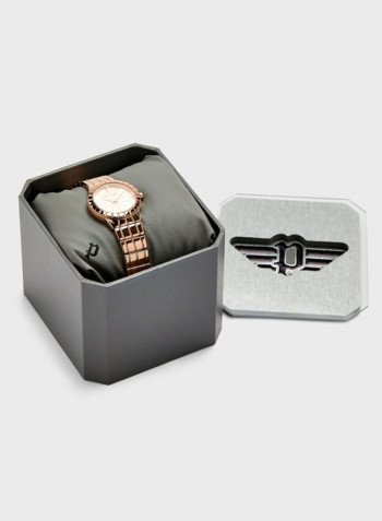 Women's Stainless Steel Analog Wrist Watch P 16039BSR-32M