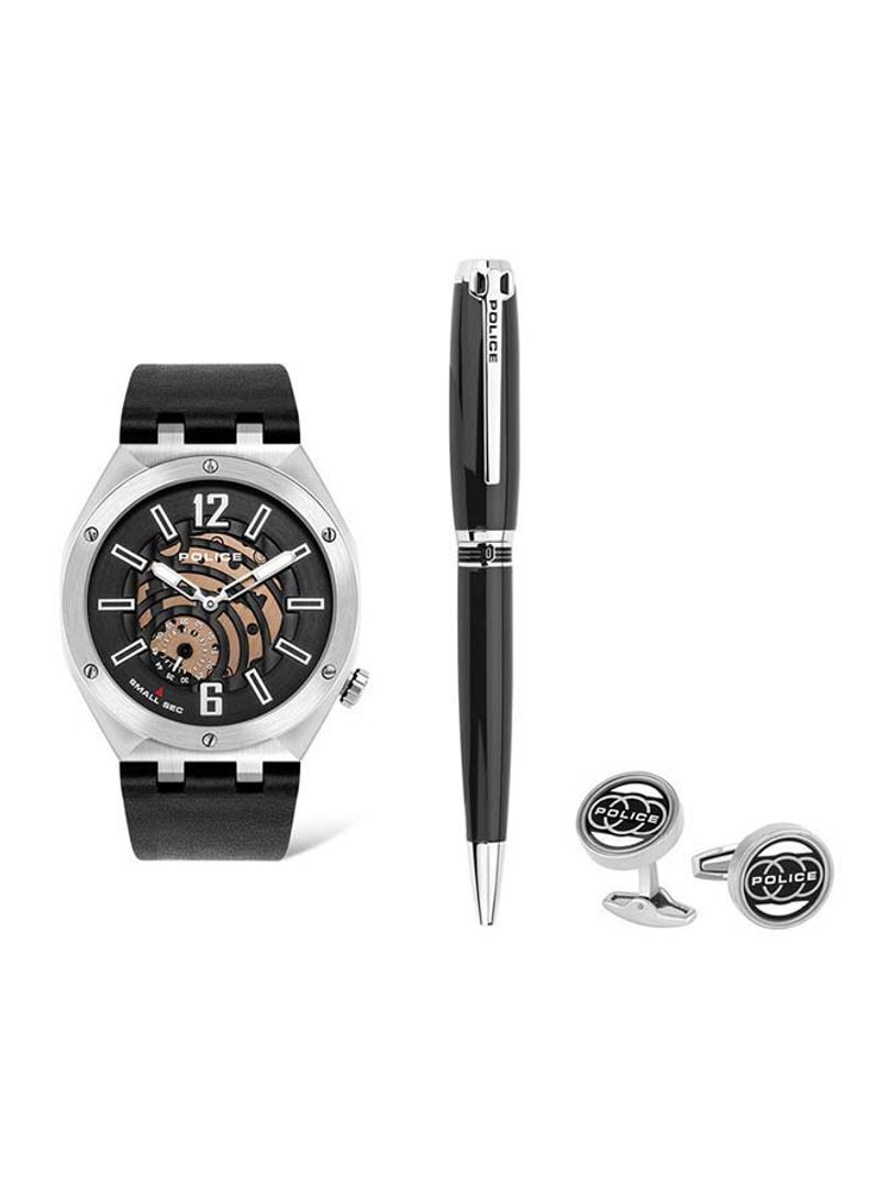 Men's Police Gobustan With Pen And Cufflink