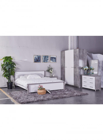 Allano Bed White 185 X 205 X 90cm
