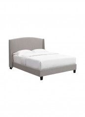 Chambery Upholstered Frame King Bed Beige 160x200x100cm