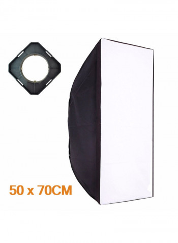 Photo Studio Strobe Flash Light And Softbox Lighting Kit Black/White