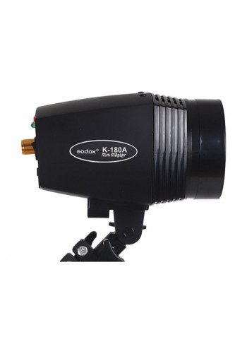 Photo Studio Strobe Flash Light And Softbox Lighting Kit Black/White