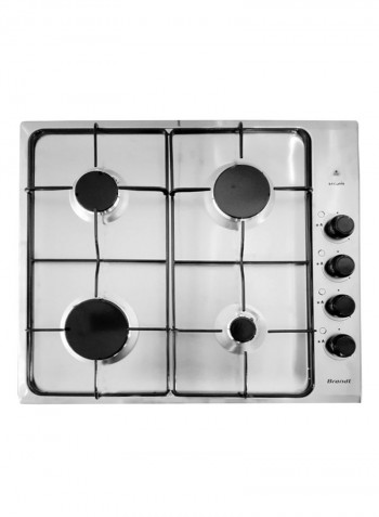 4-Burner Gas Hob BPE6410X Silver/Black