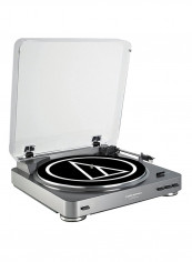 Wireless Belt-Drive Stereo Turntable AT-LP60-BT Silver/ Black