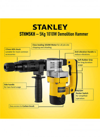 Sds Max Chipping Hammer Yellow/Black/Silver