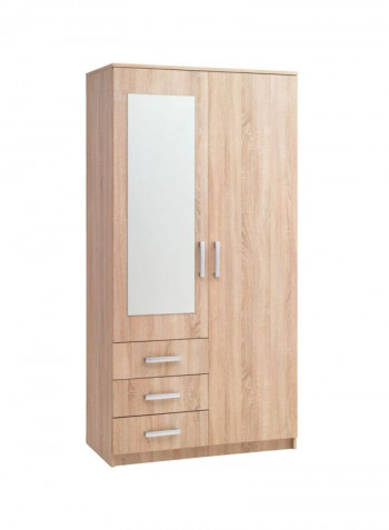 Vinderup 2-Doors Wardrobe Oak