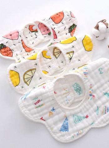 3-Piece Baby Burp Cloth Bib Set