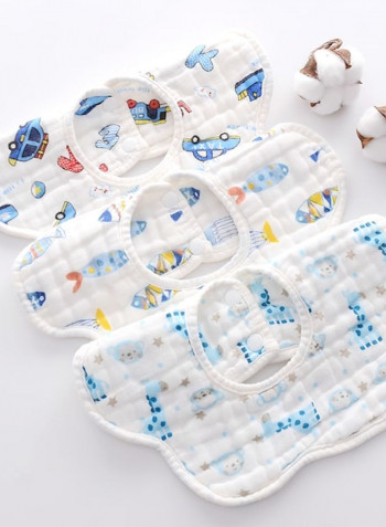 3-Piece Baby Burp Cloth Bib Set