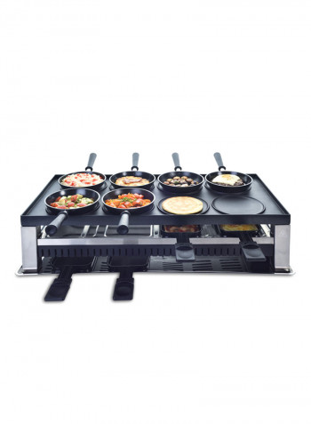 5 In 1 Stainless Steel  Table Grill (Type 791) Silver