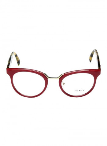 Round Eyeglass Frame - Lens Size: 51 mm للنساء