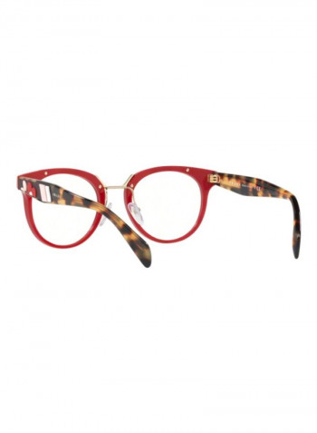 Round Eyeglass Frame - Lens Size: 51 mm للنساء