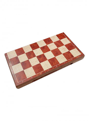 2-in-1 Magnetic Chess And Checkers Set 31x4x15cm