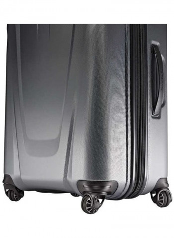 2-Piece Trolley Luggage Bag Set Crystal Grey