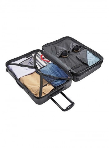 2-Piece Trolley Luggage Bag Set Crystal Grey