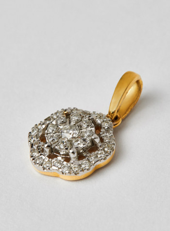 18 Karat Gold Sparkle Dazzle Pendant