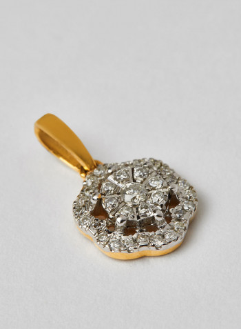 18 Karat Gold Sparkle Dazzle Pendant