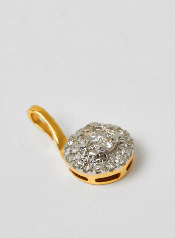18 Karat Gold Sparkle Pendant