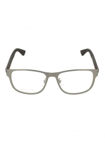 Men's Square Eyeglass Frame - Lens Size: 55 mm