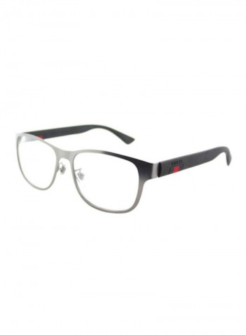 Men's Square Eyeglass Frame - Lens Size: 55 mm