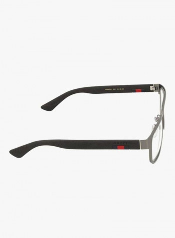Men's Square Eyeglass Frame - Lens Size: 55 mm