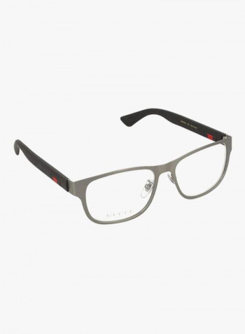 Men's Square Eyeglass Frame - Lens Size: 55 mm