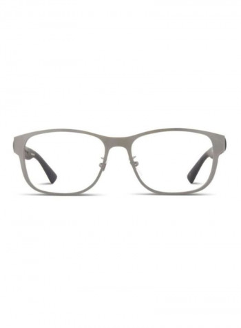 Men's Square Eyeglass Frame - Lens Size: 55 mm