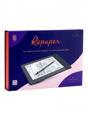 Repaper Pencil And Paper Graphic Tablet With 8192 Pressure Levels Grey