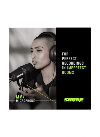 USB Podcast Microphone For Podcasting MV7-S Silver