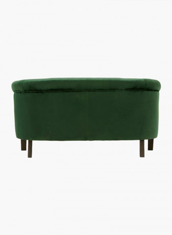 Lux 2-Seater Tufted Sofa Green 145x74x77centimeter