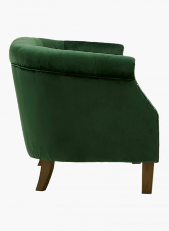 Lux 2-Seater Tufted Sofa Green 145x74x77centimeter