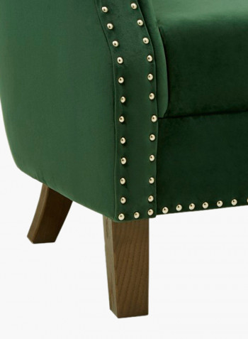 Lux 2-Seater Tufted Sofa Green 145x74x77centimeter