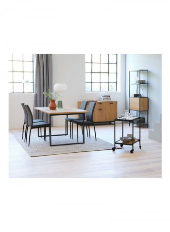 Aabenraa 3 Doors Sideboard Brown