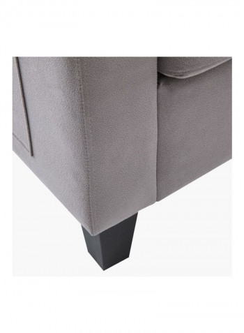 Cooper 3-Seater Sofa Grey 88.5x195cm