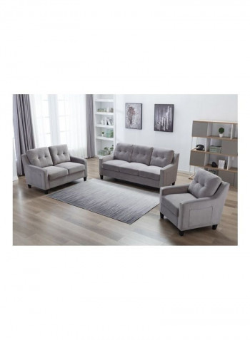 Cooper 3-Seater Sofa Grey 88.5x195cm