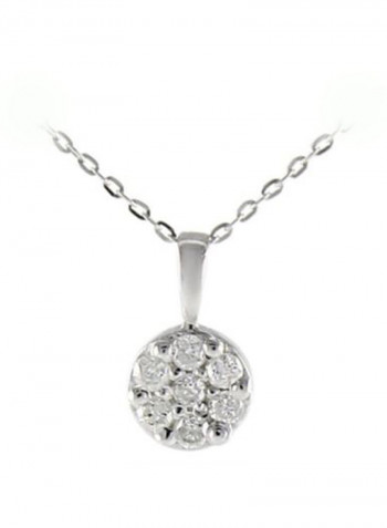 18K Diamond-Studded Pendant